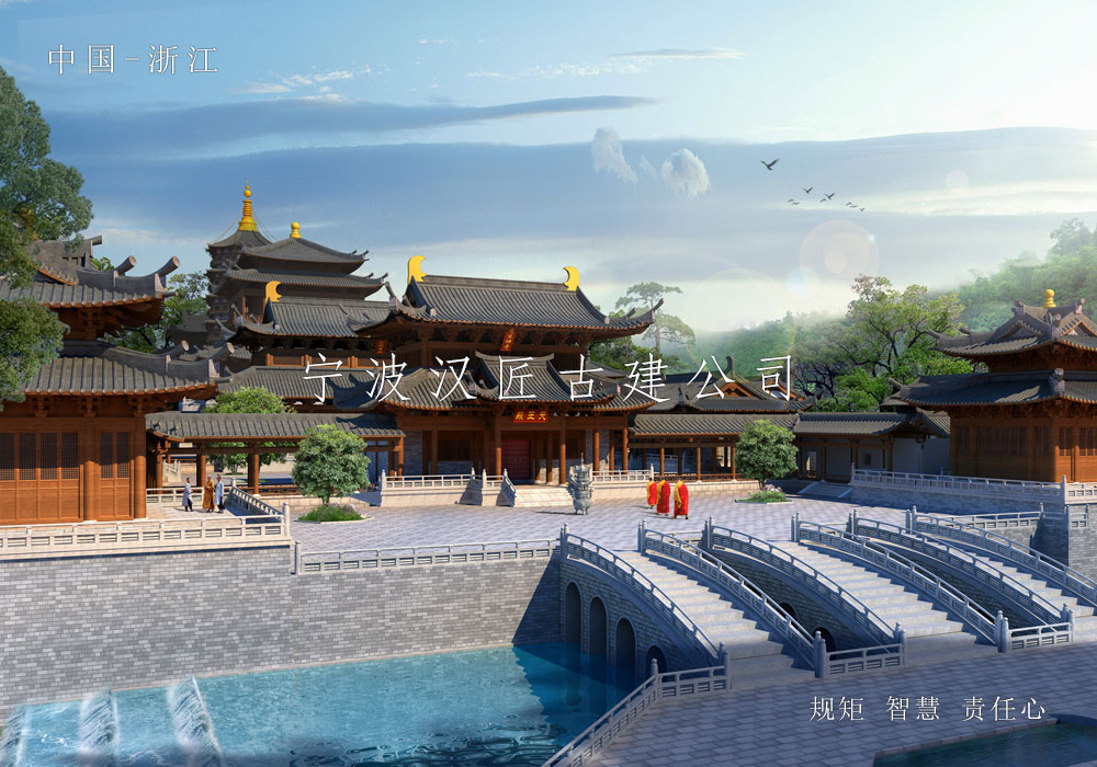 佛教寺廟建筑規(guī)劃設(shè)計(jì)布局
